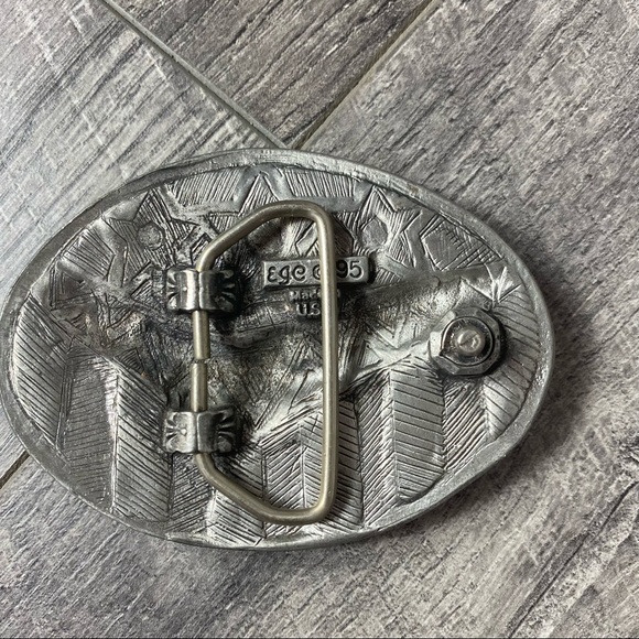 Vintage EGE 1995 pewter eagle belt buckle - Picture 3 of 4